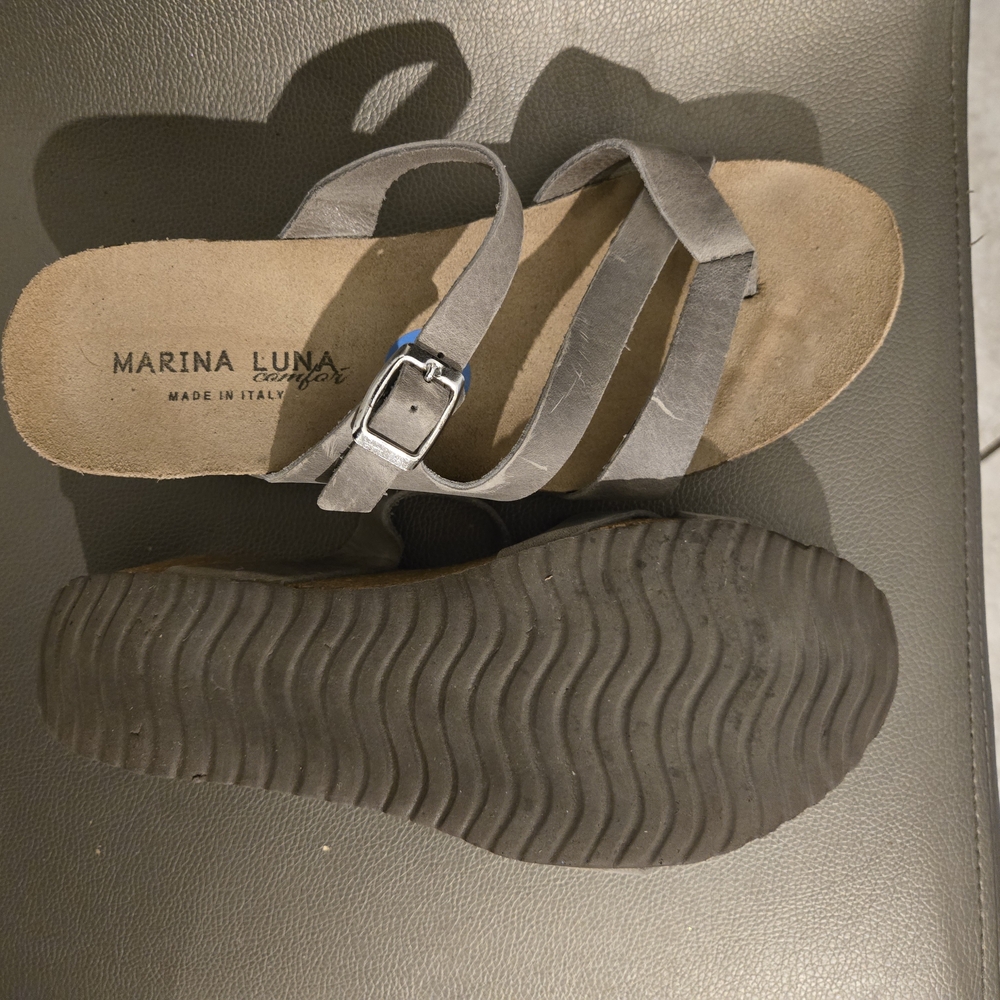 Marina Luna Gray Sandals - Picture 5 of 5